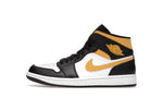 Air Jordan 1 Mid White Pollen Black