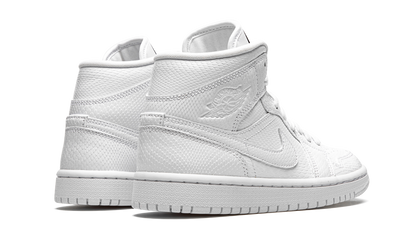Air Jordan 1 Mid White Snakeskin