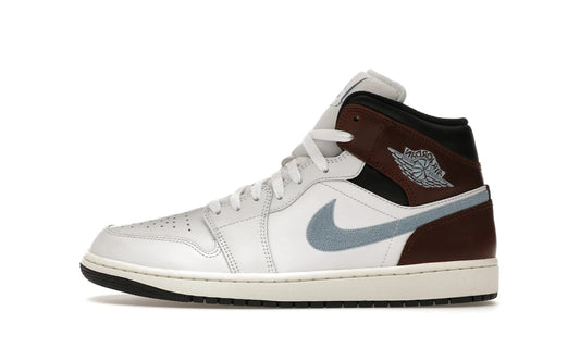 Air Jordan 1 Mid SE Brown Blue Grey