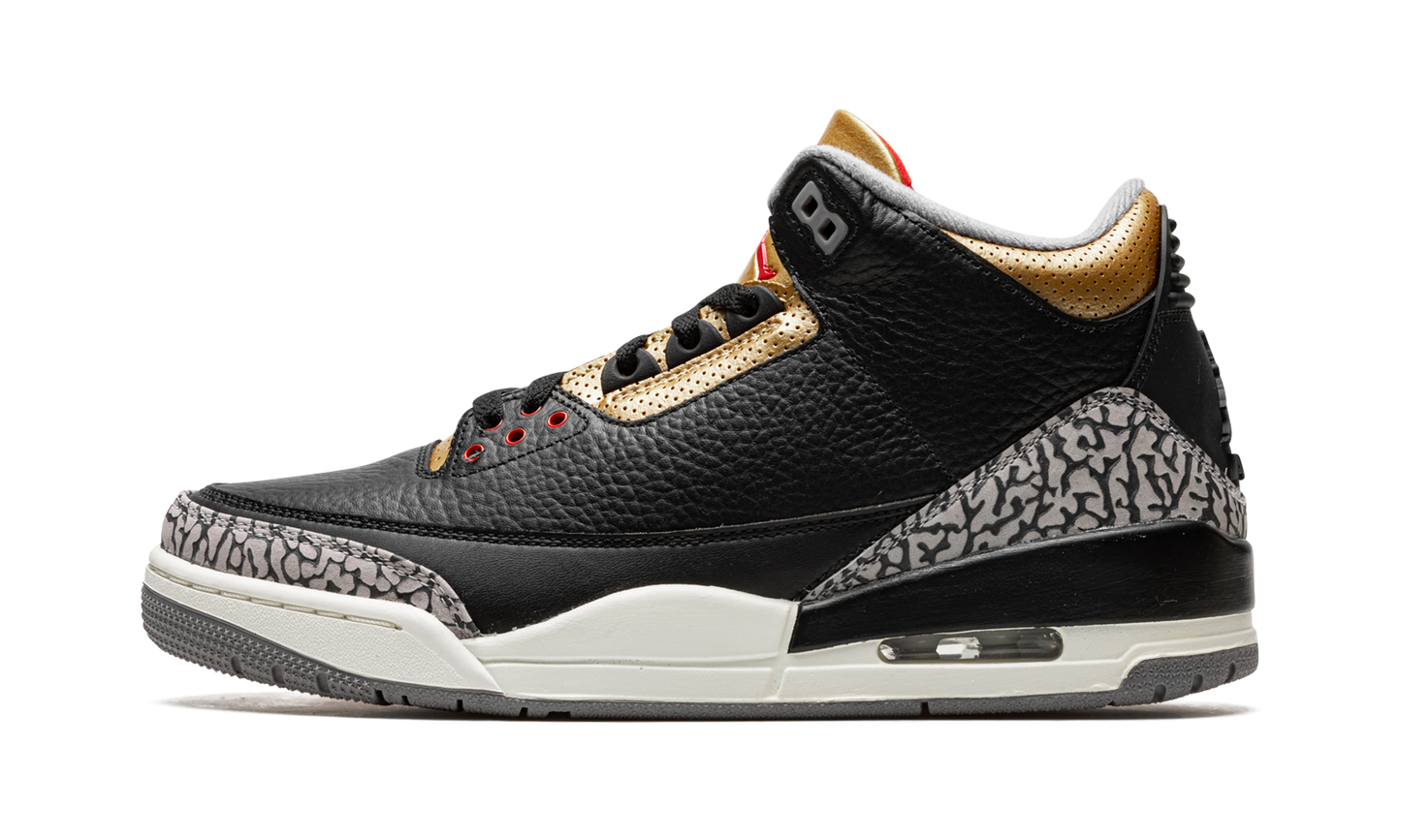 Air Jordan 3 Retro Black Cement Gold