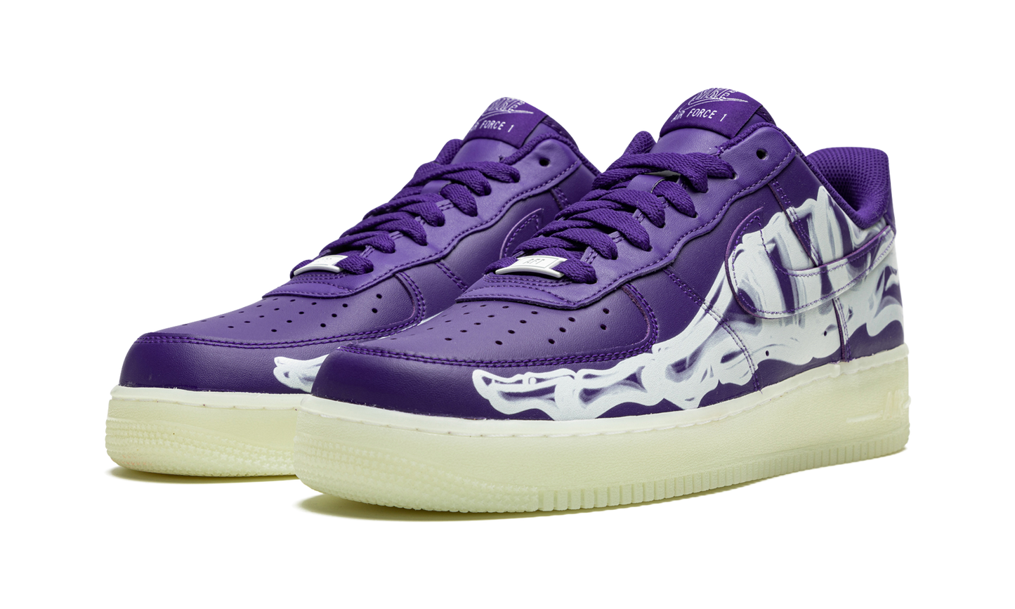 Nike Air Force 1 Low '07 QS Purple Skeleton Halloween (2021)
