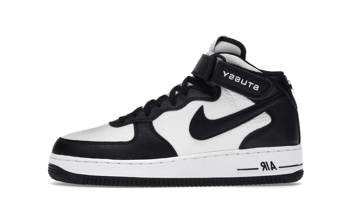 Nike Air Force 1 Mid Stussy Light Bone Black