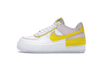 Nike Air Force 1 Low Shadow White Barely Rose Speed Yellow