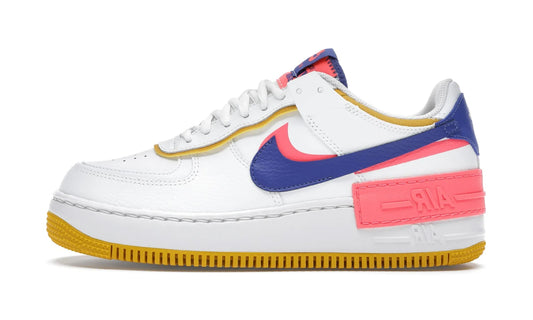 Nike Air Force 1 Low Shadow White Flash Crimson Astronomy Blue