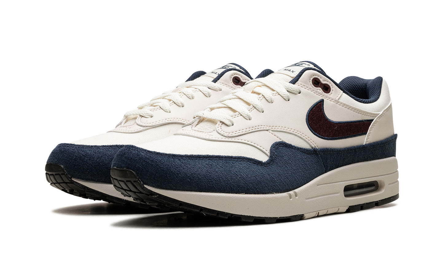 Nike Air Max 1 Coconut Milk Burgundy Crush Navy