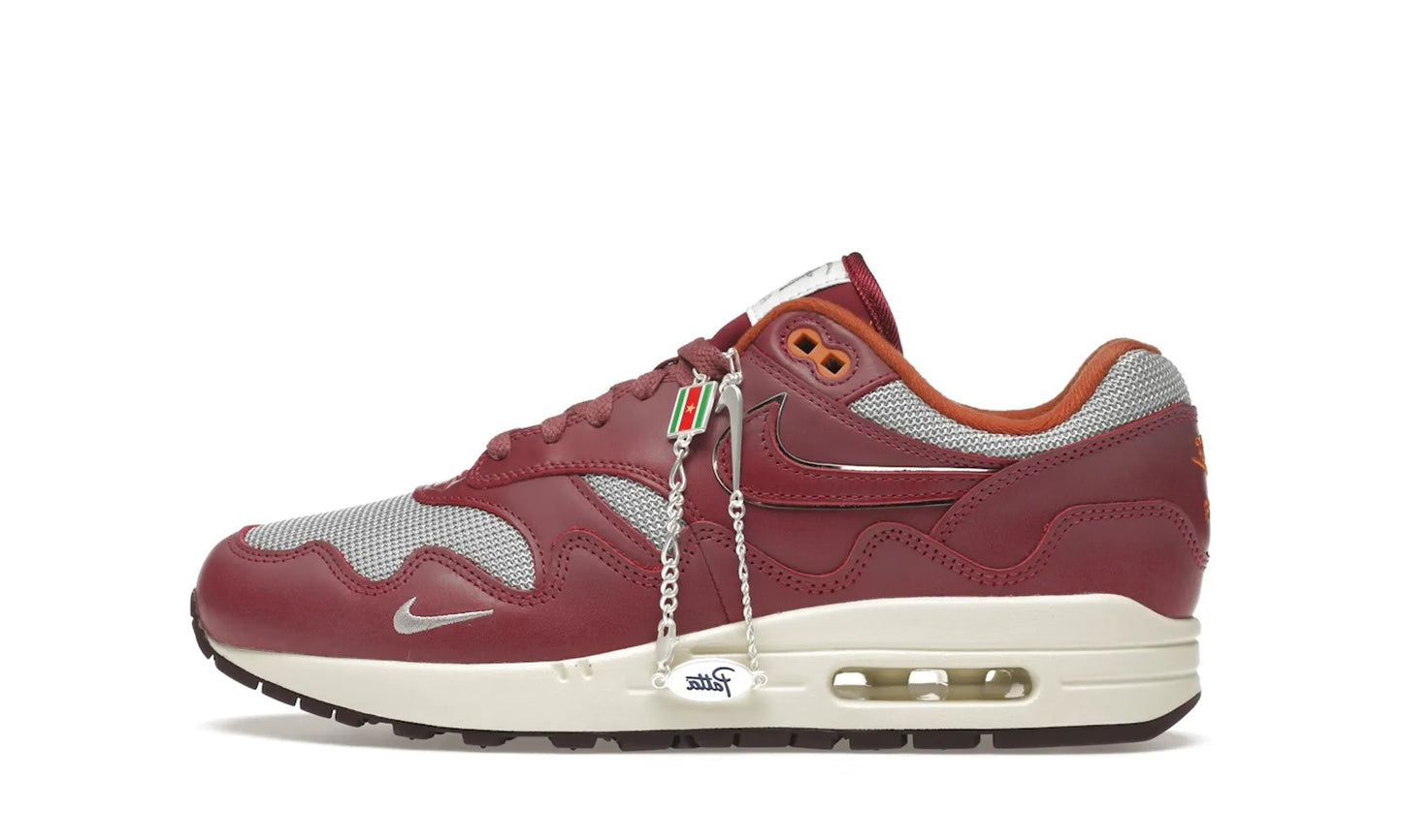 Nike Air Max 1 Patta Waves Rush Maroon (with Bracelet)