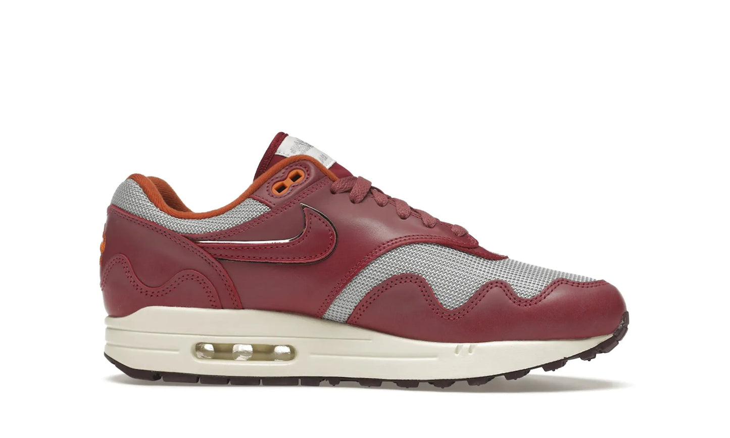 Nike Air Max 1 Patta Waves Rush Maroon (with Bracelet)