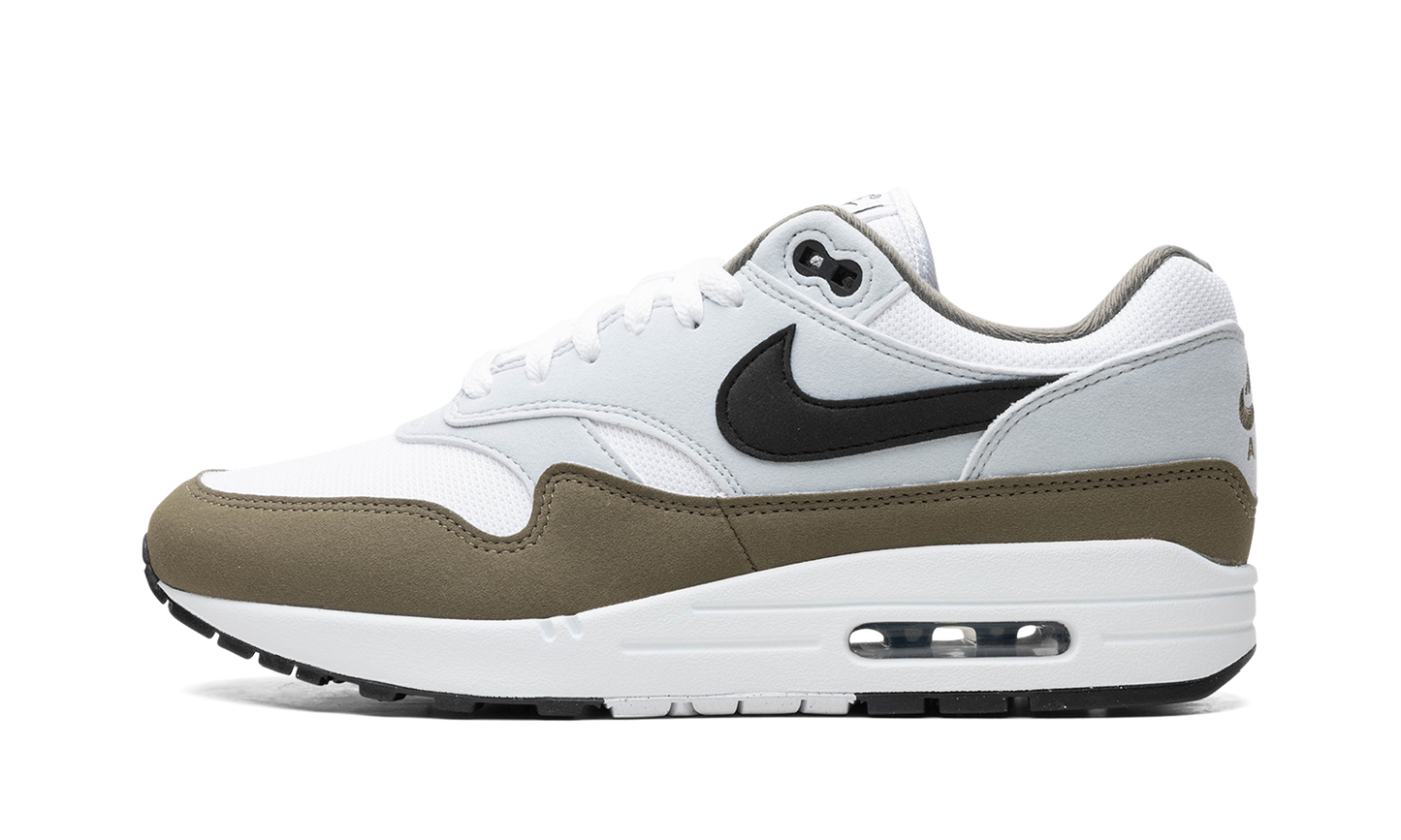 Nike Air Max 1 White Black Medium Olive