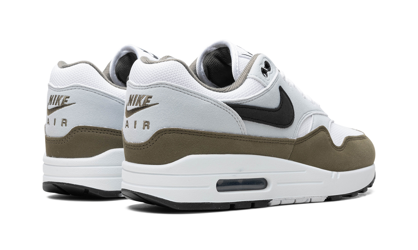 Nike Air Max 1 White Black Medium Olive