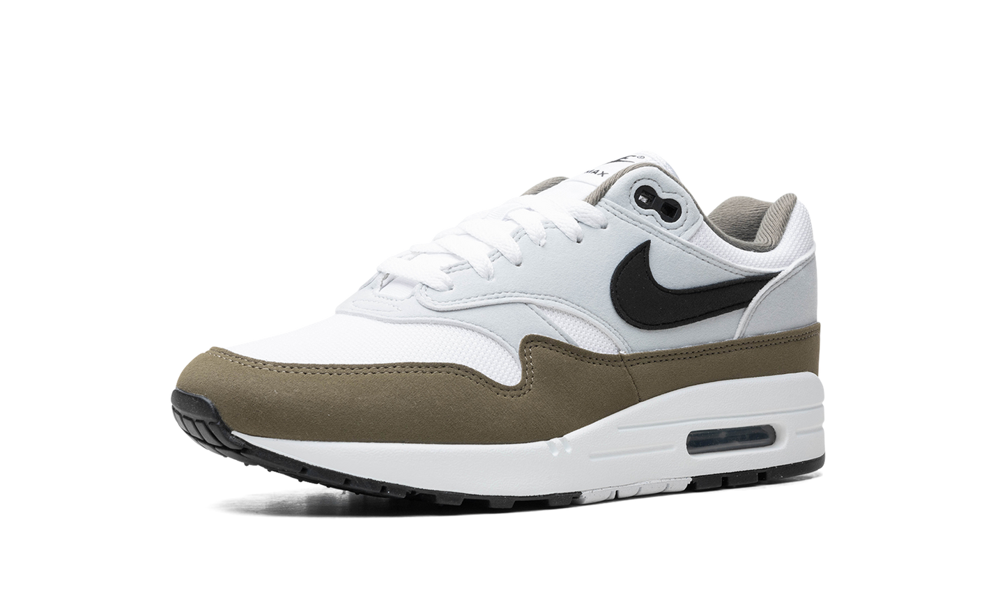 Nike Air Max 1 White Black Medium Olive