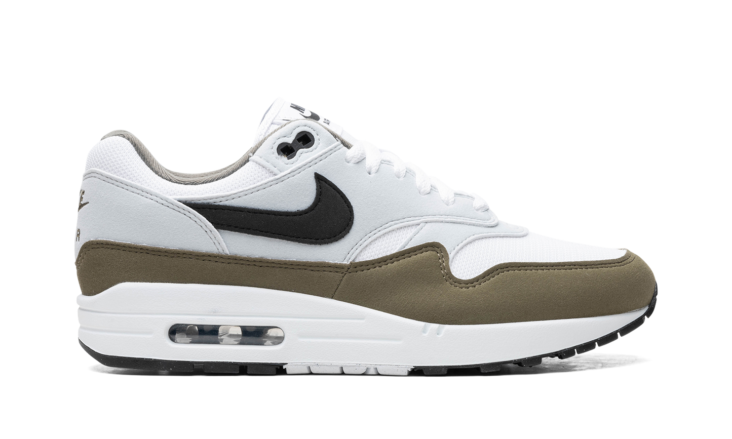 Nike Air Max 1 White Black Medium Olive