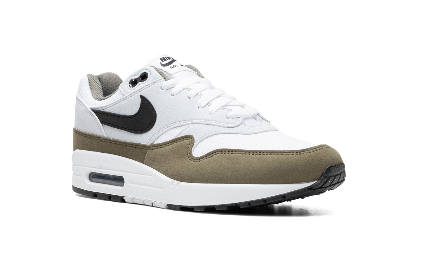 Nike Air Max 1 White Black Medium Olive