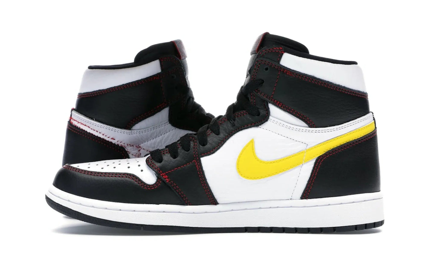 Air Jordan 1 Retro High Defiant White Black Gym Red