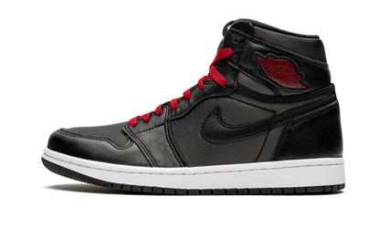 Air Jordan 1 Retro High Black Satin Gym Red