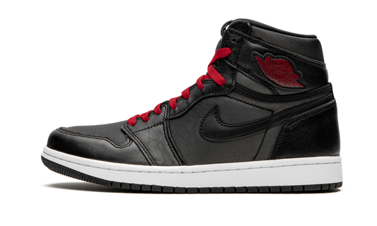 Air Jordan 1 Retro High Black Satin Gym Red