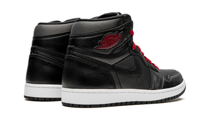Air Jordan 1 Retro High Black Satin Gym Red