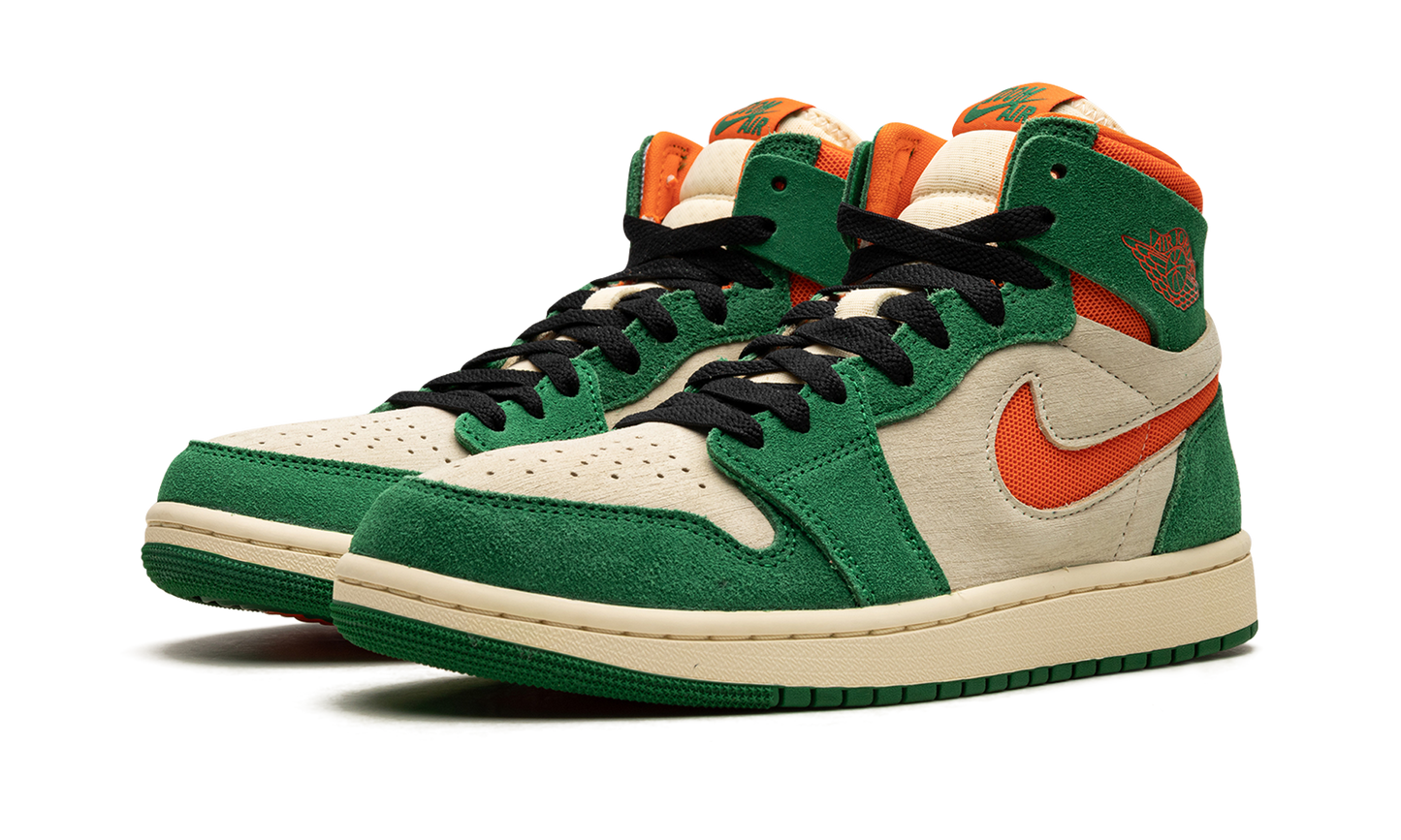 Air Jordan 1 High Zoom Air CMFT 2 Pine Green Orange Blaze