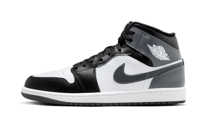 Air Jordan 1 Mid Black White Iron Grey