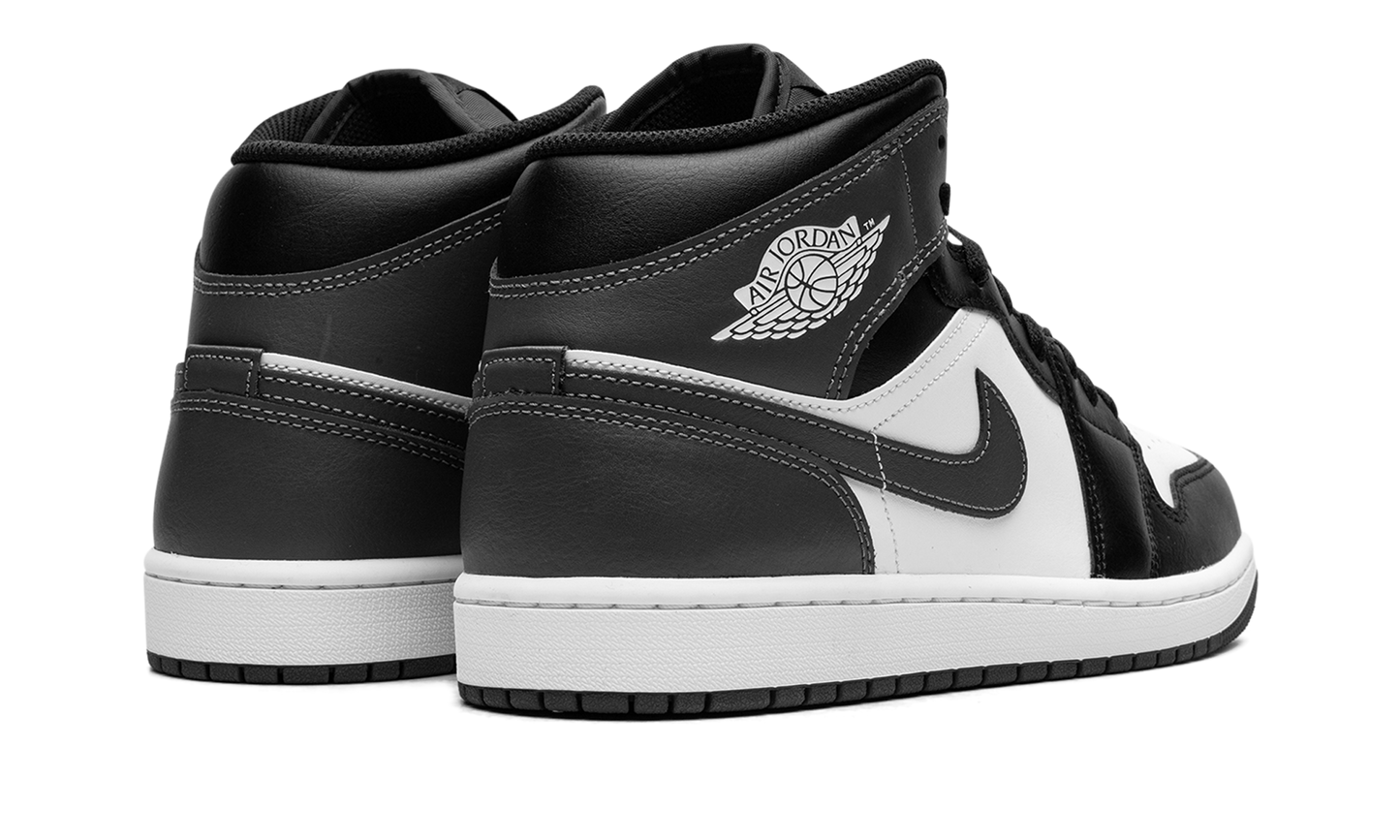Air Jordan 1 Mid Black White Iron Grey