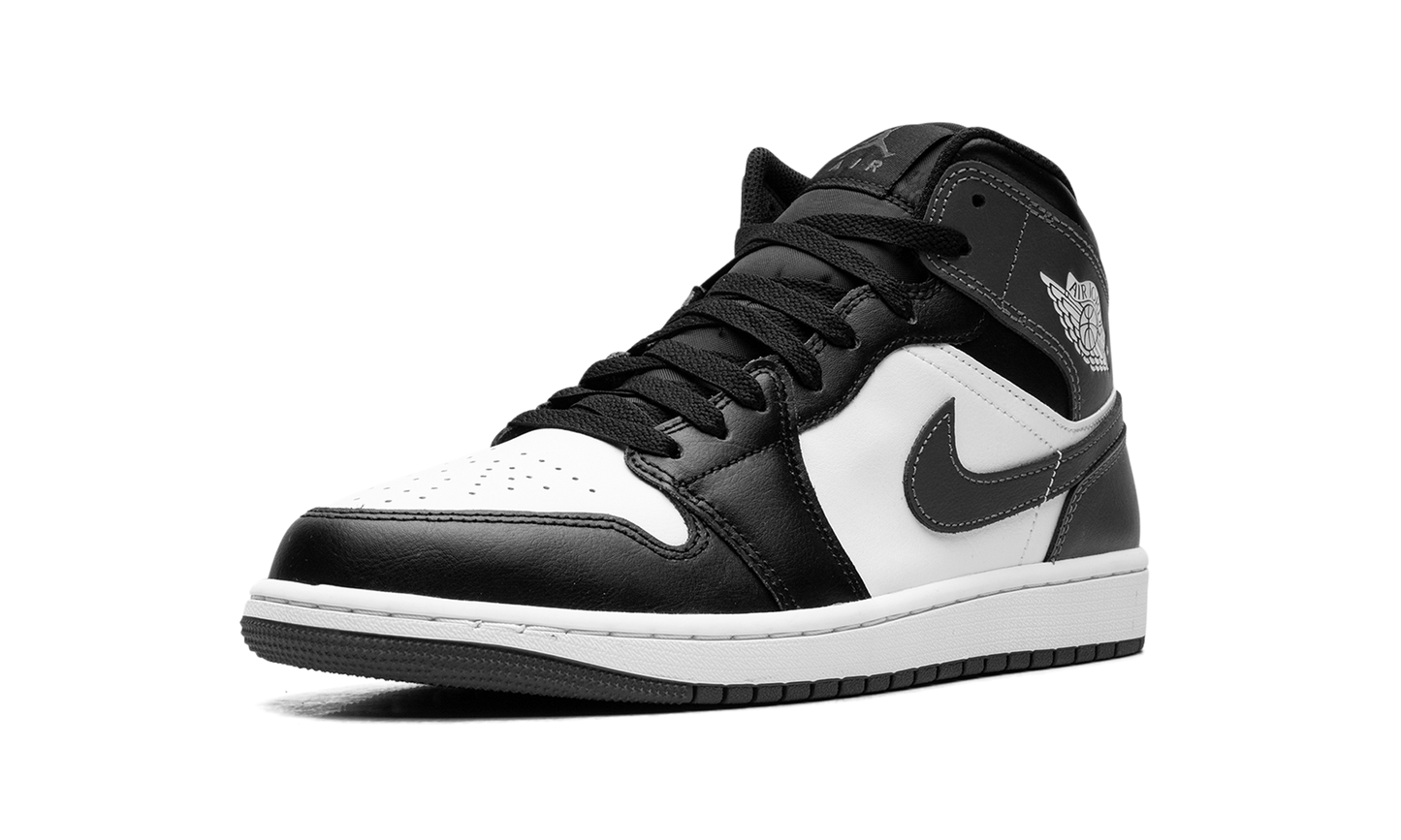 Air Jordan 1 Mid Black White Iron Grey