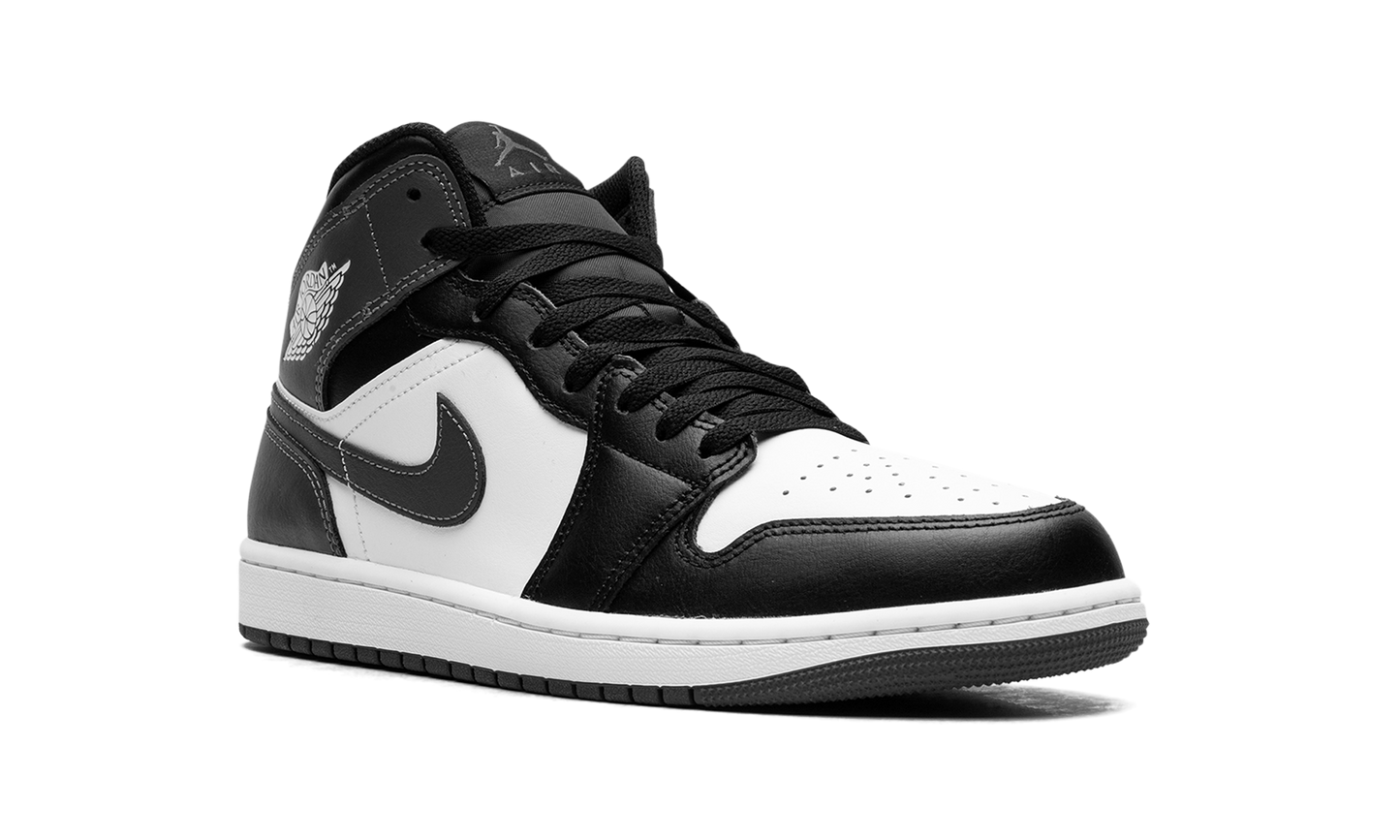 Air Jordan 1 Mid Black White Iron Grey