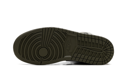 Air Jordan 1 Mid Black White Olive