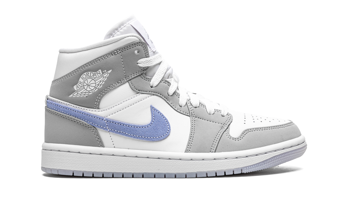 Air Jordan 1 Mid Wolf Grey Aluminum