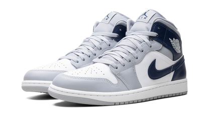 Air Jordan 1 Mid Wolf Grey Midnight Navy