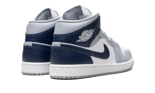 Air Jordan 1 Mid Wolf Grey Midnight Navy