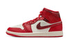 Air Jordan 1 Mid SE Red Cracked Leather