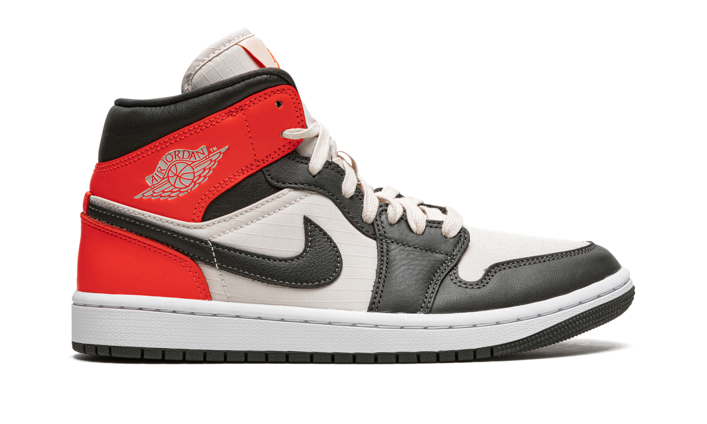 Air Jordan 1 Mid Newsprint Light Orewood Brown