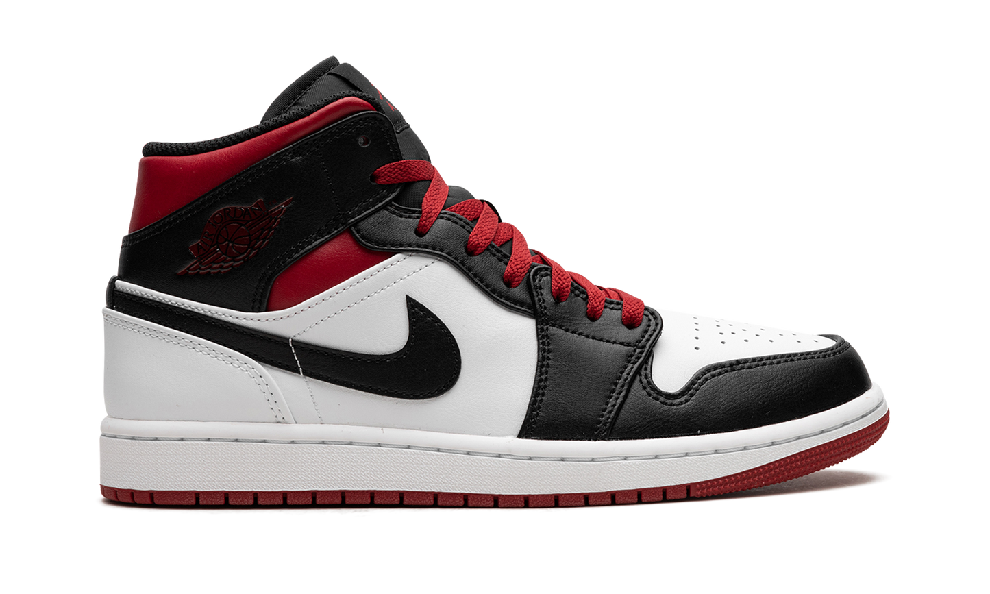 Air Jordan 1 Mid Gym Red Black Toe