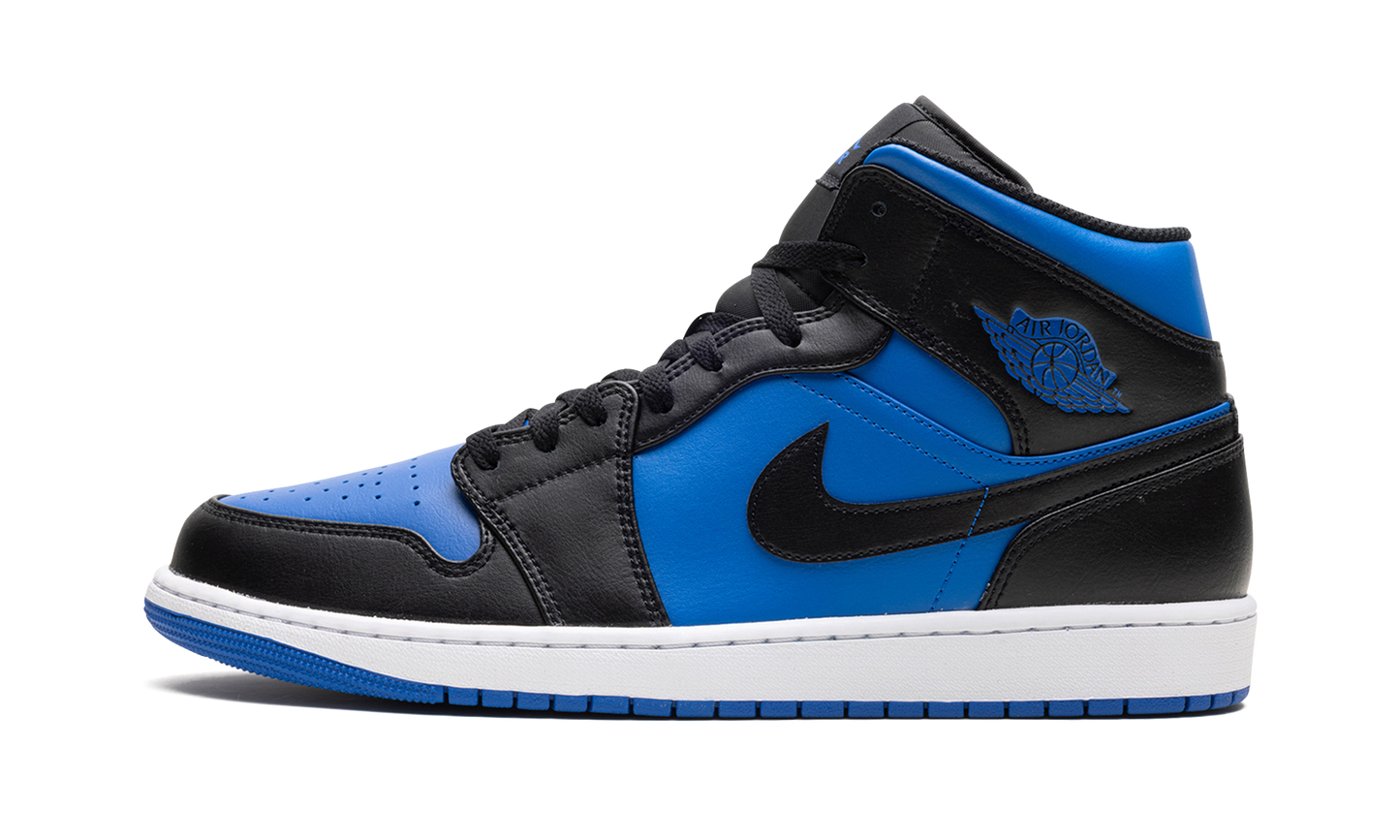 Air Jordan 1 Mid Black Royal Blue