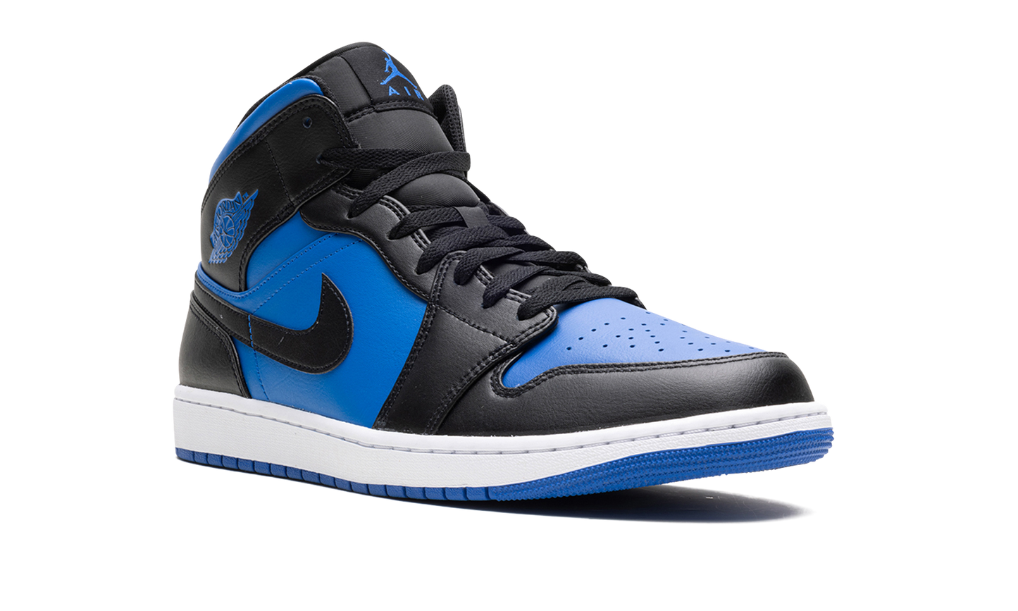 Air Jordan 1 Mid Black Royal Blue