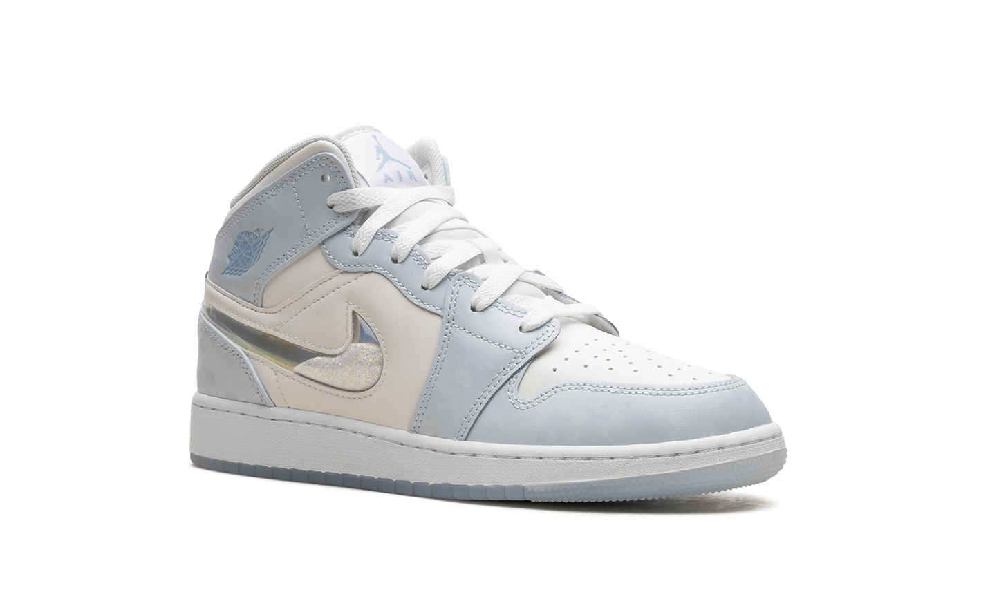 Air Jordan 1 Mid SE Glitter Swoosh