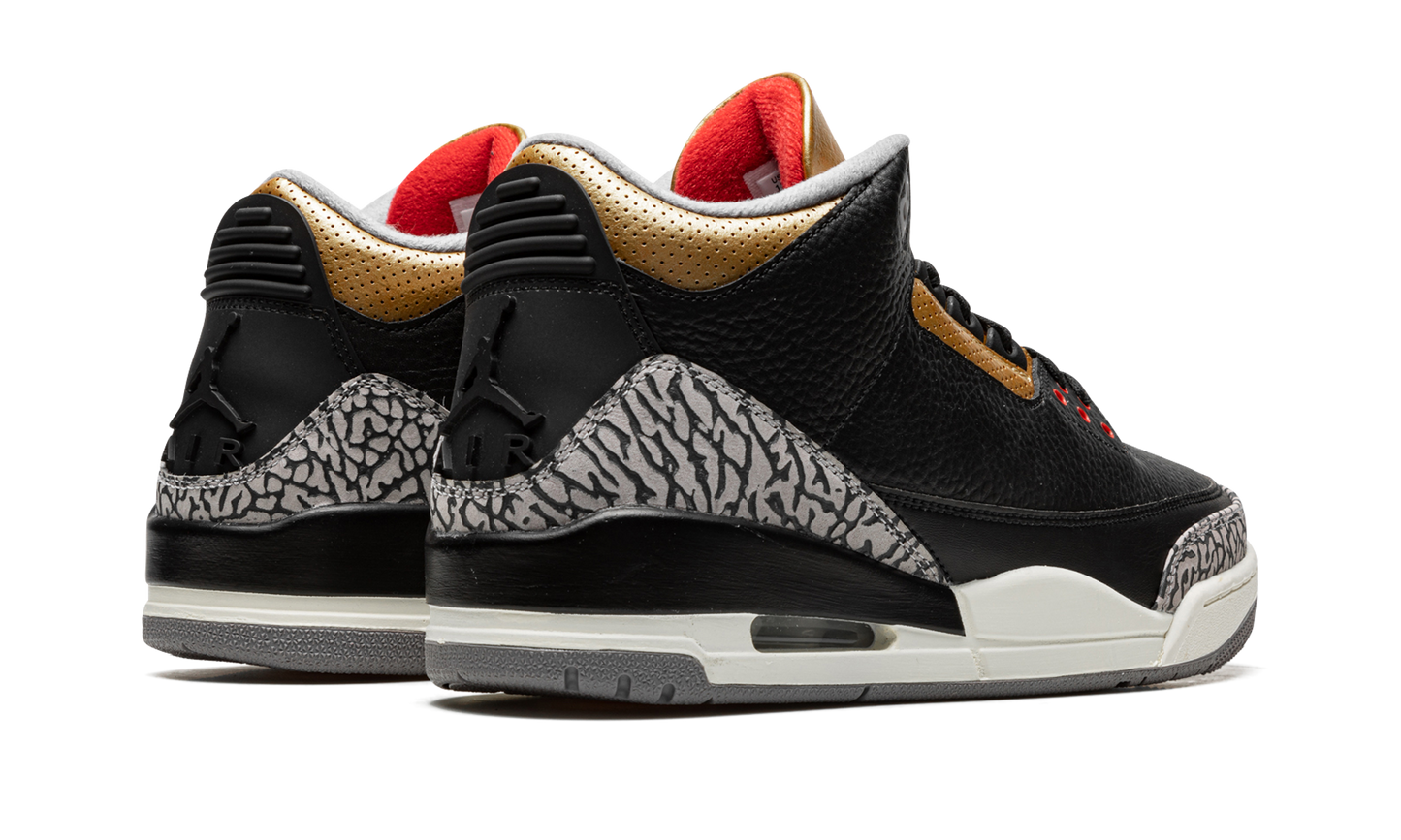 Air Jordan 3 Retro Black Cement Gold