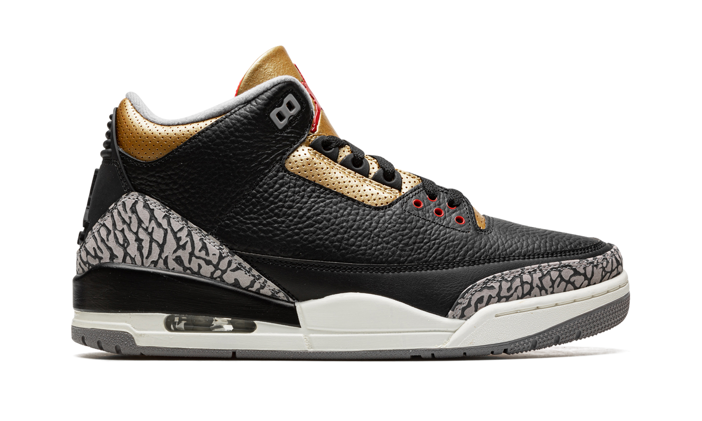 Air Jordan 3 Retro Black Cement Gold