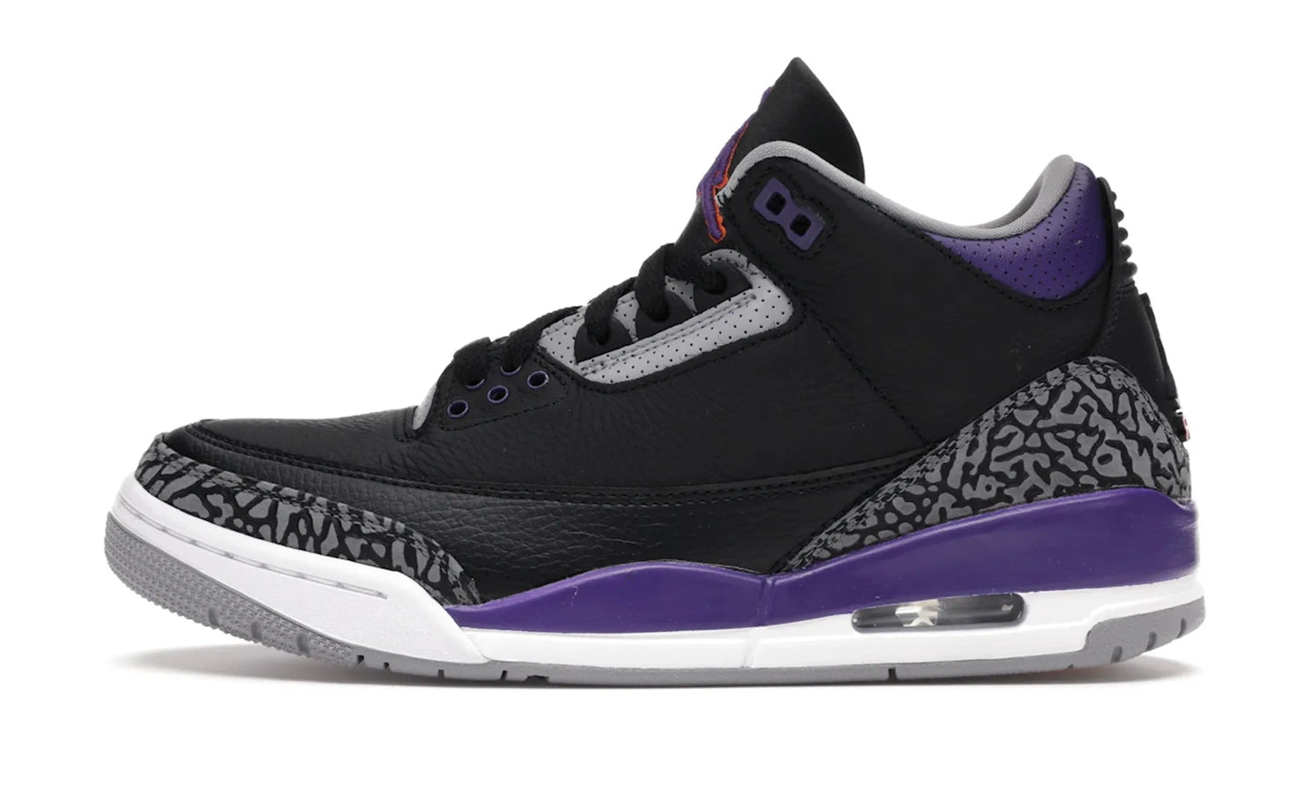 Air Jordan 3 Retro Black Court Purple