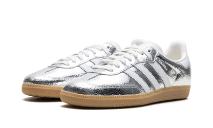 Adidas Samba OG Silver Metallic Cracked Leather
