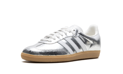 Adidas Samba OG Silver Metallic Cracked Leather