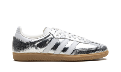 Adidas Samba OG Silver Metallic Cracked Leather