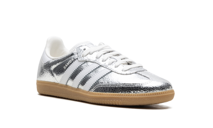 Adidas Samba OG Silver Metallic Cracked Leather