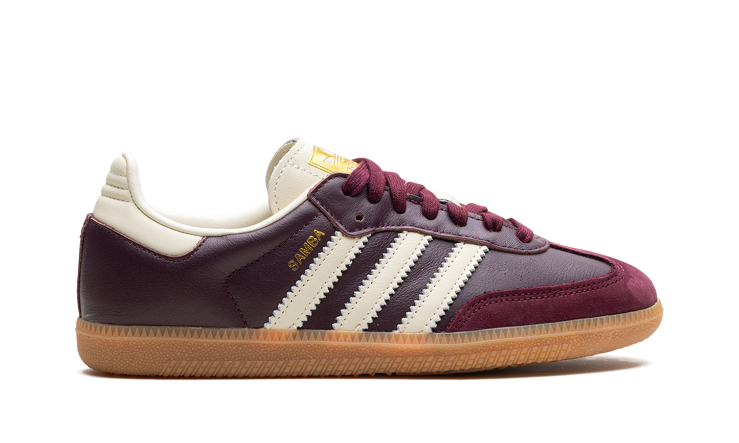 Adidas Samba OG Maroon Gold Metallic