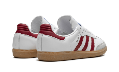 Adidas Samba OG White Burgundy Gum