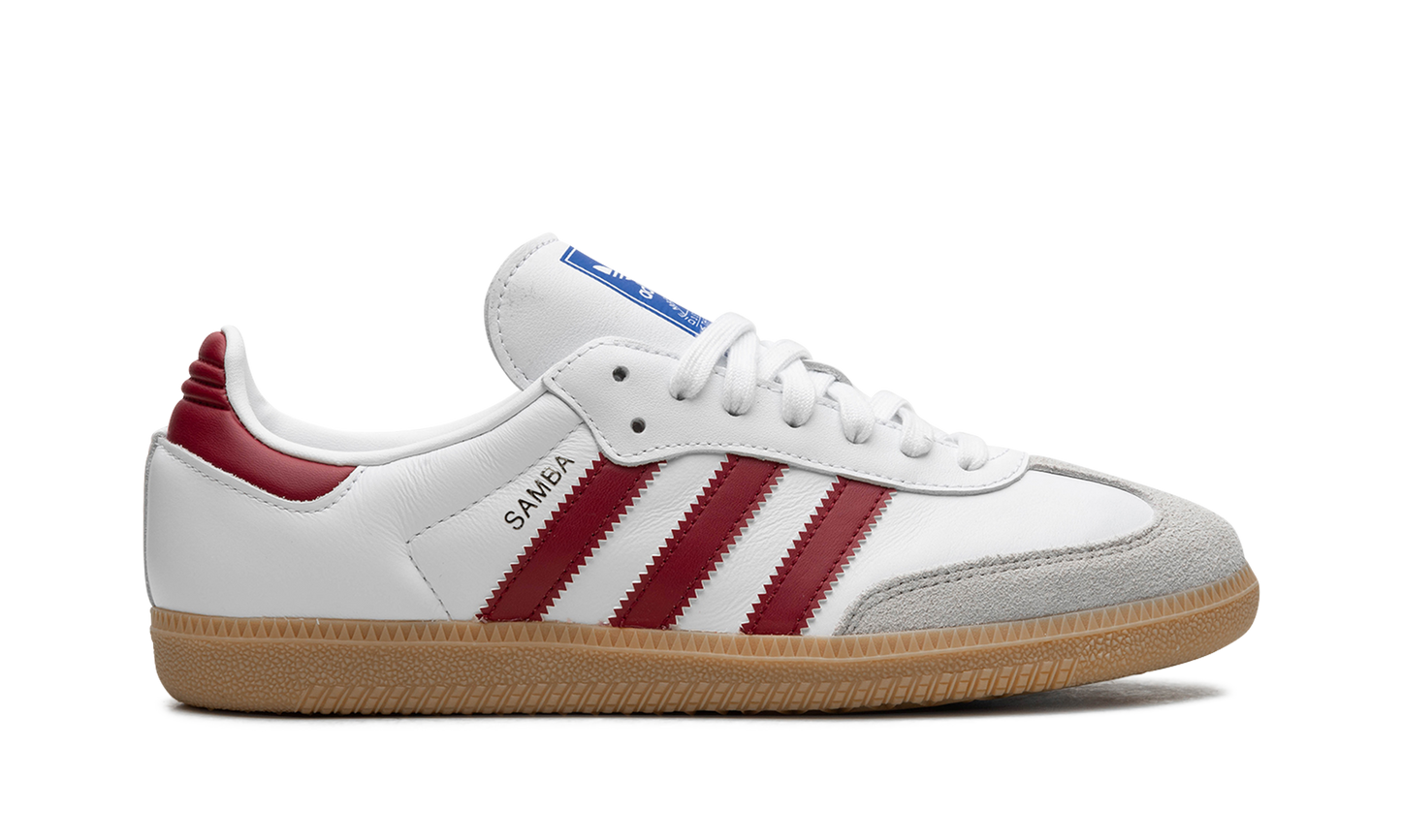 Adidas Samba OG White Burgundy Gum