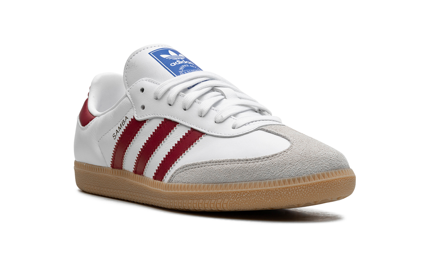 Adidas Samba OG White Burgundy Gum