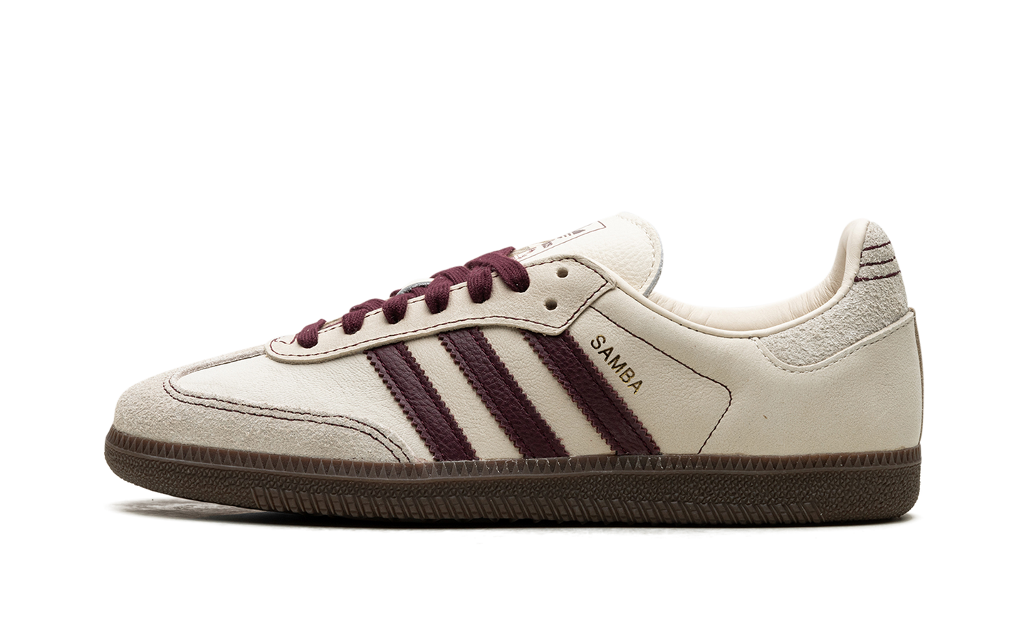 Adidas Samba OG Wonder White Maroon