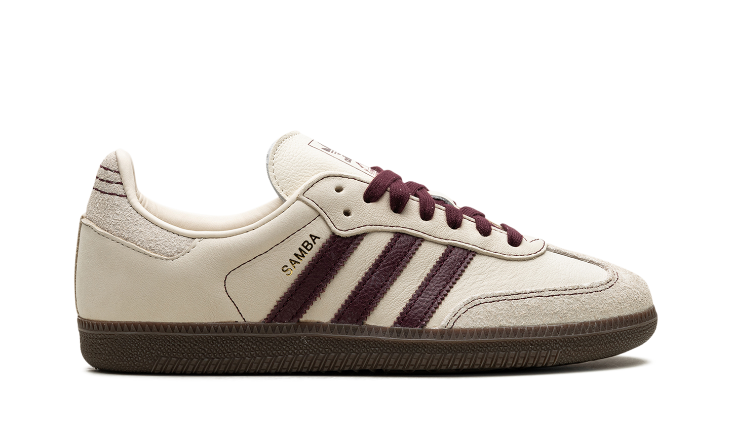 Adidas Samba OG Wonder White Maroon
