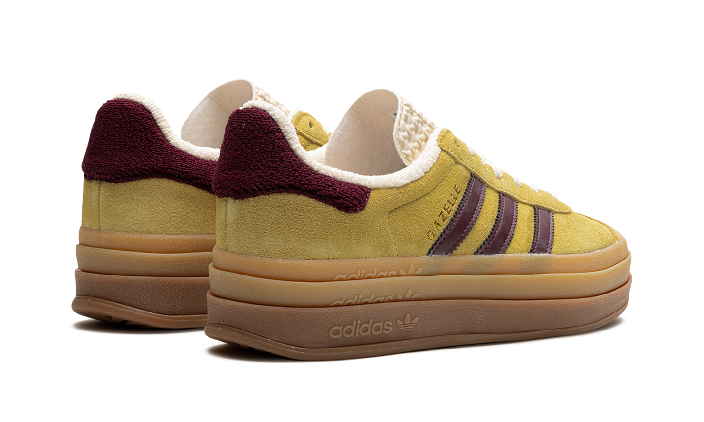 Adidas Gazelle Bold Almost Yellow Maroon