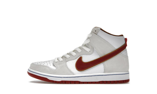 Nike SB Dunk High Sail Bright Crimson